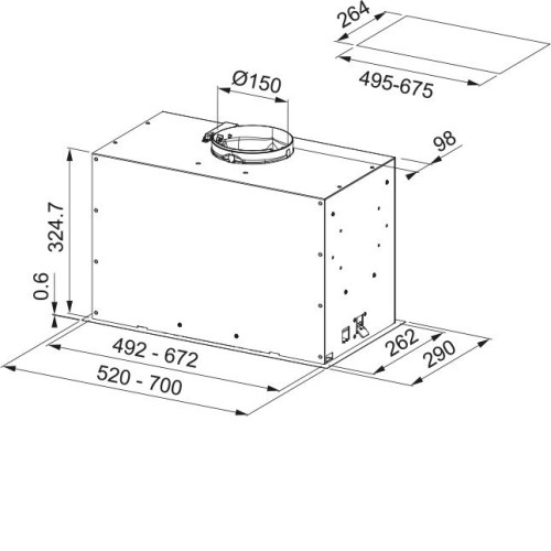 Вытяжка FRANKE FBFE XS A52 (305.0665.359)
