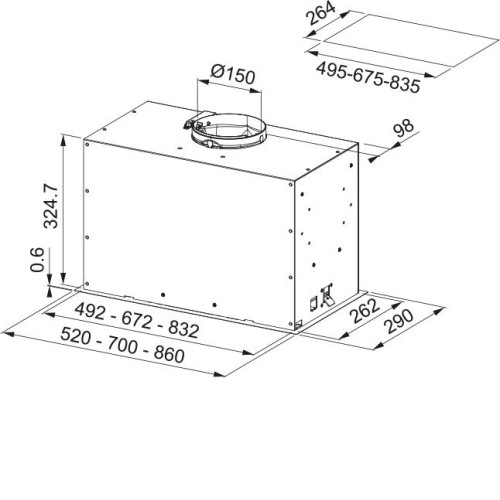 Вытяжка FRANKE FBFP XS A70 (305.0665.369)