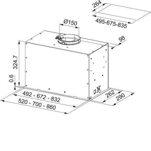 Вытяжка FRANKE FBFP BK MATT A86 (305.0665.393)