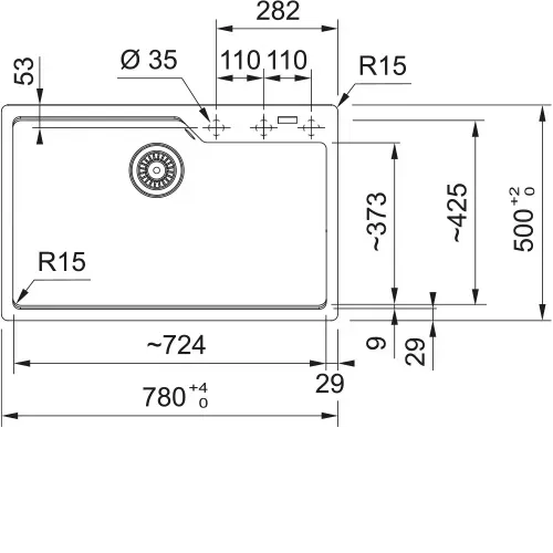 Кухонная мойка FRANKE UBG 610-72 грифельный-серый (114.0741.506)