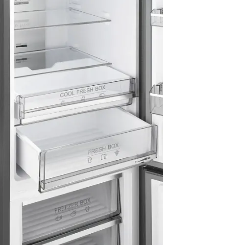 Холодильник WEISSGAUFF WRK 2000 Total NoFrost Inverter Bru Steel Glass