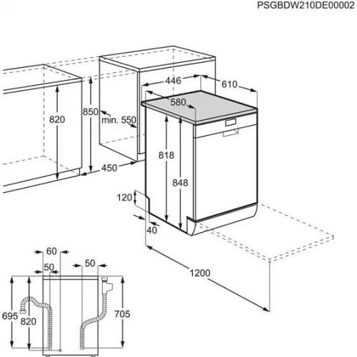 Посудомоечная машина ELECTROLUX ESS43210SX