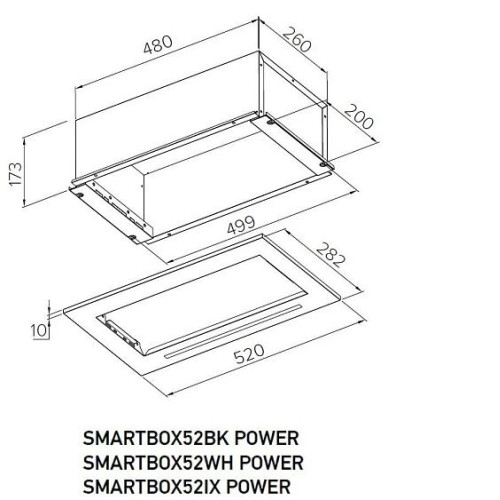 Вытяжка MEFERI SMARTBOX52BK POWER