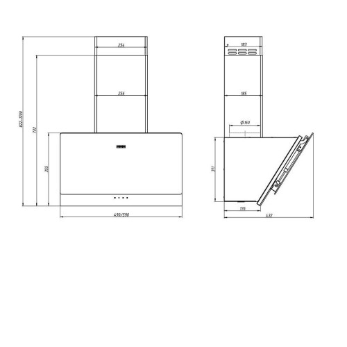 Вытяжка FRANKE TEMPER 50 BK (330.0712.112)