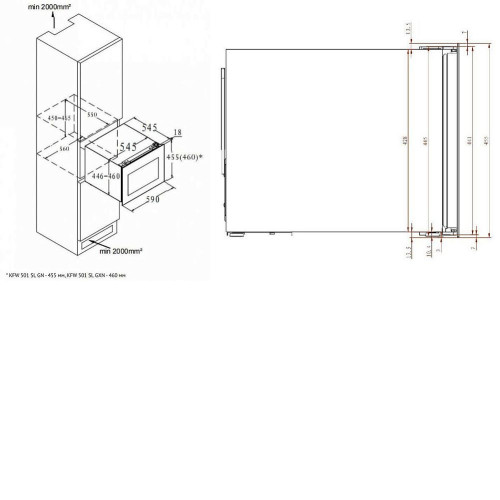 Винный шкаф KORTING KFW 501 SL GN