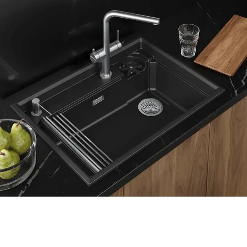 Кухонная мойка GRANULA 7308R шварц