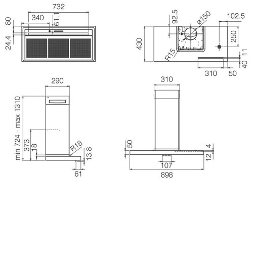 Вытяжка ELICA BIO BLRO/A 90 ROVERE (PRF0200562)