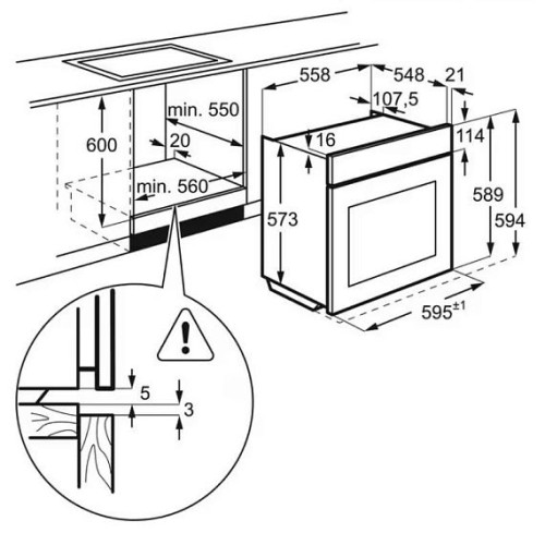 Духовой шкаф ELECTROLUX EOD6F77WZ