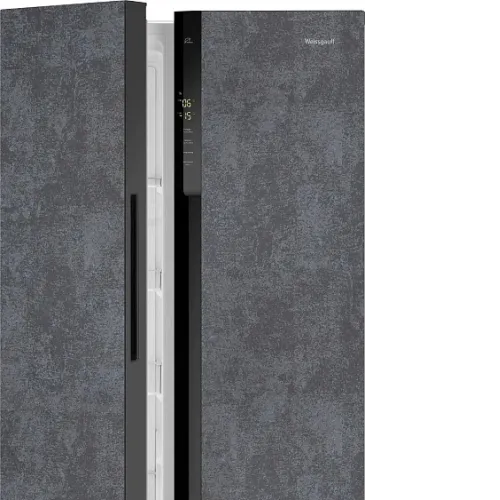 Холодильник WEISSGAUFF WSBS 500 Inverter NoFrost Rock Glass