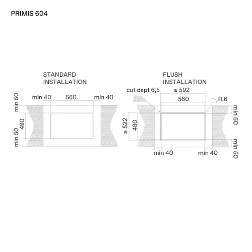 Варочная поверхность ELICA PRIMIS 604 BL (PRF0199859)