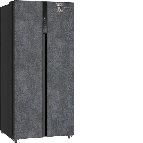 Холодильник WEISSGAUFF WSBS 500 Inverter NoFrost Rock Glass