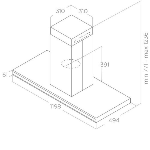 Вытяжка ELICA ELEMENT ISL @ BLMAT/A/120 (PRF0194715)
