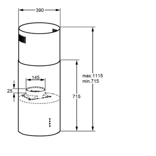 Вытяжка MAUNFELD Ford 39 Isla Sensor черный