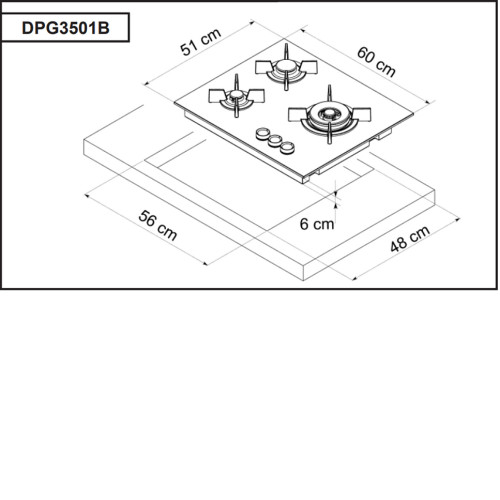 Варочная поверхность DE DIETRICH DPG3501B