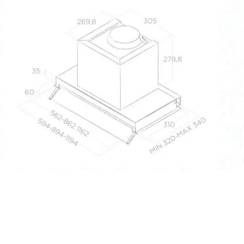 Вытяжка ELICA BOXIN LX/IX/A/120