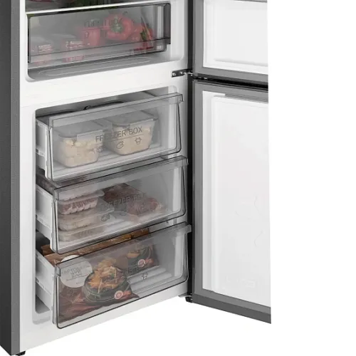 Холодильник WEISSGAUFF WRK 185 Total NoFrost Inverter Beige Glass