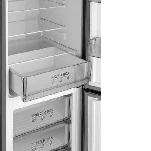 Холодильник WEISSGAUFF WRK 185 Total NoFrost Inverter Beige Glass