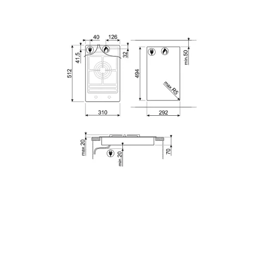Варочная поверхность SMEG PGF31G2