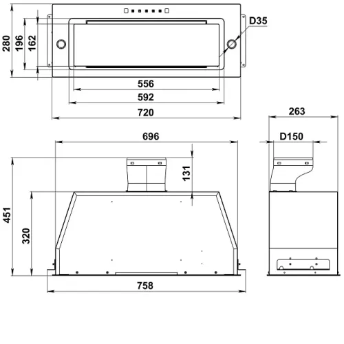 Вытяжка KANZLER D 520 S