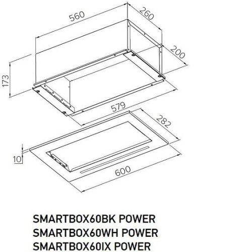 Вытяжка MEFERI SMARTBOX60BK POWER
