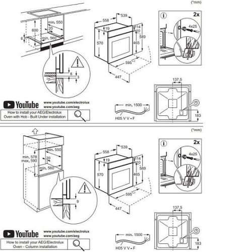 Духовой шкаф ELECTROLUX EOF5F50BV
