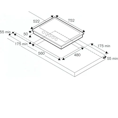 Варочная поверхность BERTAZZONI P755CHERAG