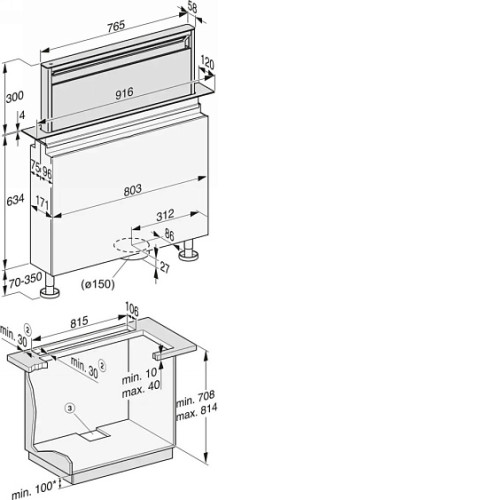 Вытяжка MIELE DAD 4841 Levantar