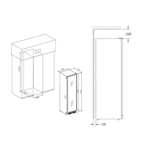 Винный шкаф TEMPTECH E1000DRB-24
