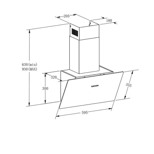 Вытяжка MEFERI AIRBOX60WH LIGHT