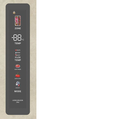 Холодильник TESLER RFD-427BI Marble Beige