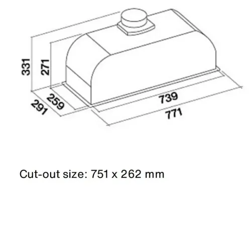 Вытяжка FALMEC GRUPPO INCASSO STEEL 70 (CGIW70.E5P2#ZZZI461F)