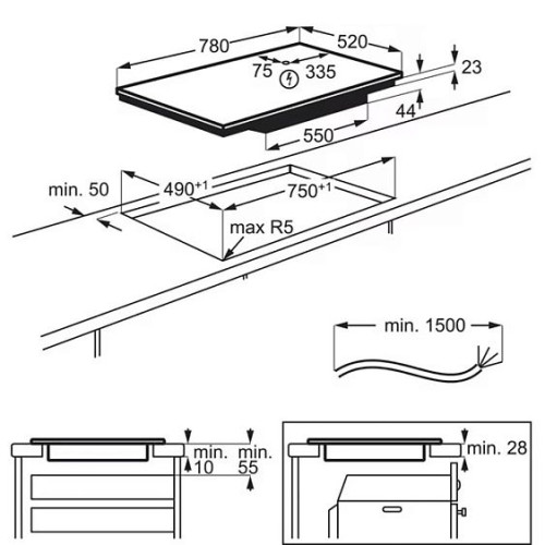Варочная поверхность ELECTROLUX EIS87583