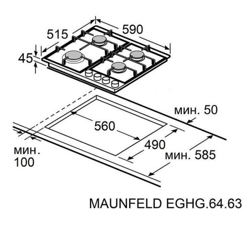 Варочная поверхность MAUNFELD EGHG.64.63CB.R/G