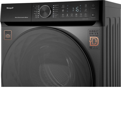 Стиральная машина WEISSGAUFF WM 59411 Direct Drive Inverter Steam Deep Grey