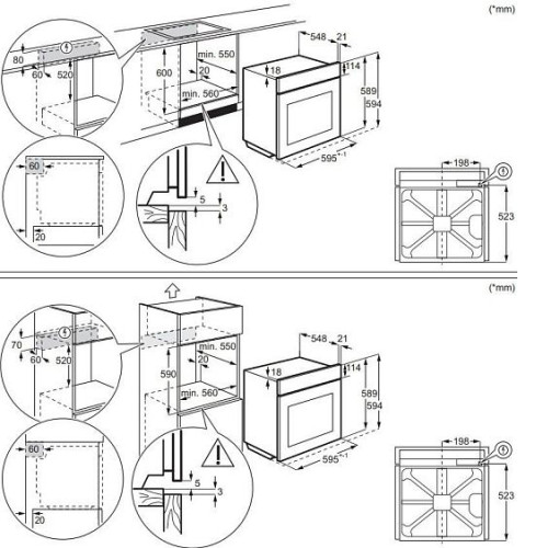 Духовой шкаф ELECTROLUX EOD6C77WX