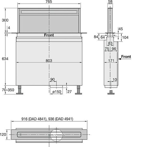 Вытяжка MIELE DAD 4941 OBSW
