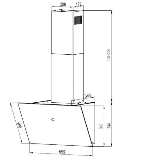 Вытяжка WEISSGAUFF Alcor TC BL Inverter Wi-Fi