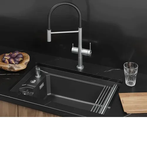 Кухонная мойка GRANULA 7309RU шварц