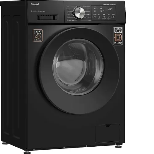 Стиральная машина WEISSGAUFF WM 45127 Direct Drive Inverter Steam Black
