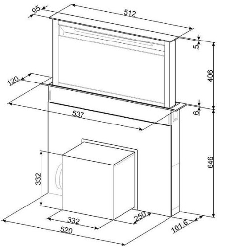 Вытяжка SMEG KDD60VXE-3