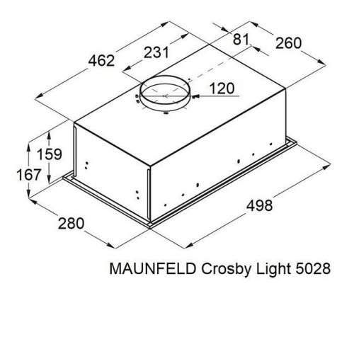 Вытяжка MAUNFELD Crosby Light 5028 черный
