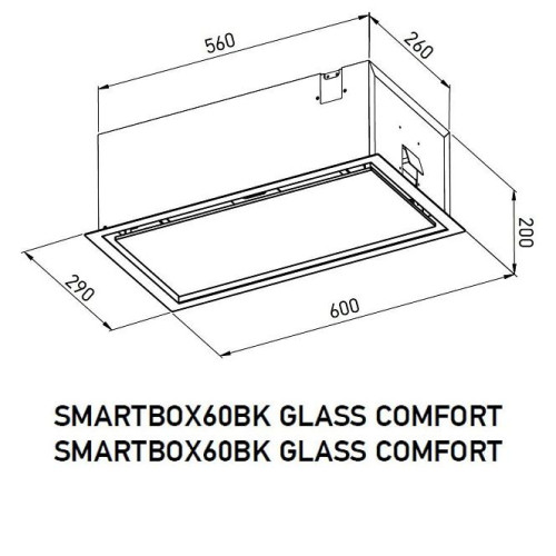 Вытяжка MEFERI SMARTBOX60BK GLASS COMFORT