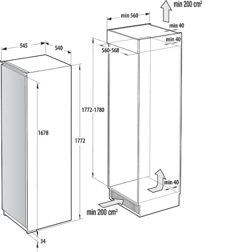 Морозильная камера GORENJE FNCI517E41WF