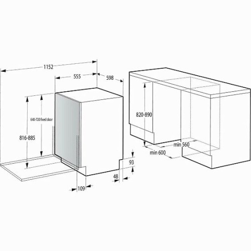 Посудомоечная машина GORENJE GV643D90
