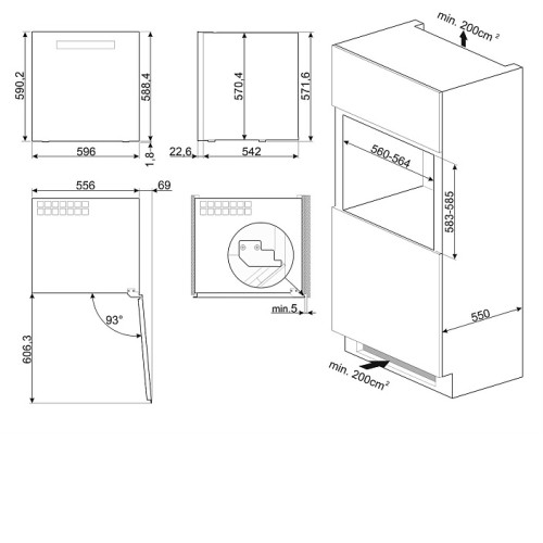 Винный шкаф SMEG CVI129G
