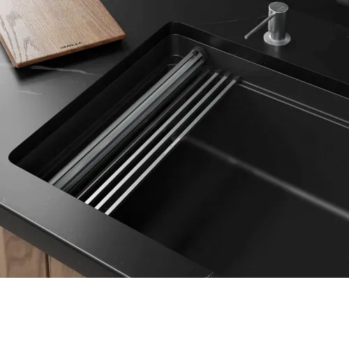 Кухонная мойка GRANULA 7309RU шварц