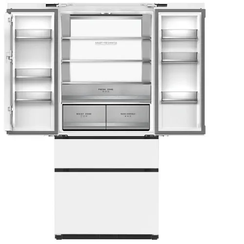 Холодильник TESLER RFD-517BI WHITE GLASS