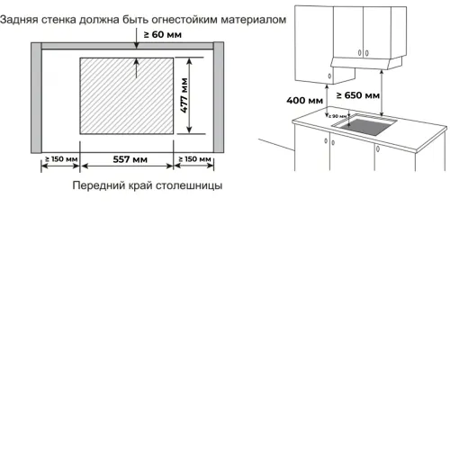 Варочная поверхность MEFERI MGH604BG GLASS ULTRA