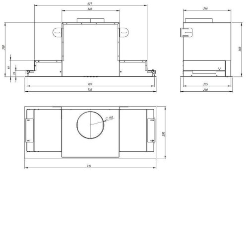Вытяжка AKPO WK-6 Neva glass 80 белый