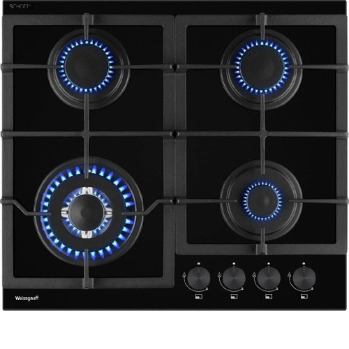 Варочная поверхность WEISSGAUFF HGG 641 BGV Nano Glass